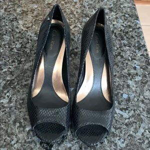 Calvin Klein snakeskin heels